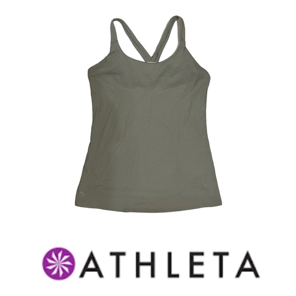 Athleta Razorback Green Too Size M - Picture 1 of 5